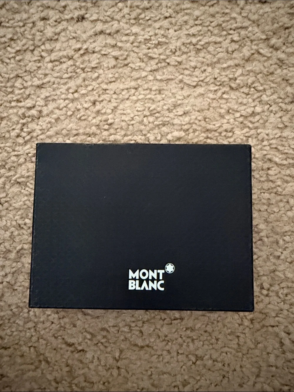 Montblanc Black Leather Wallet with Signature Star Emblem